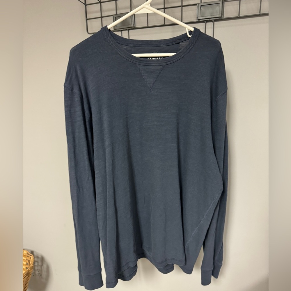 Faherty cotton long sleeve shirt unworn, unwashed 2XL NWOT